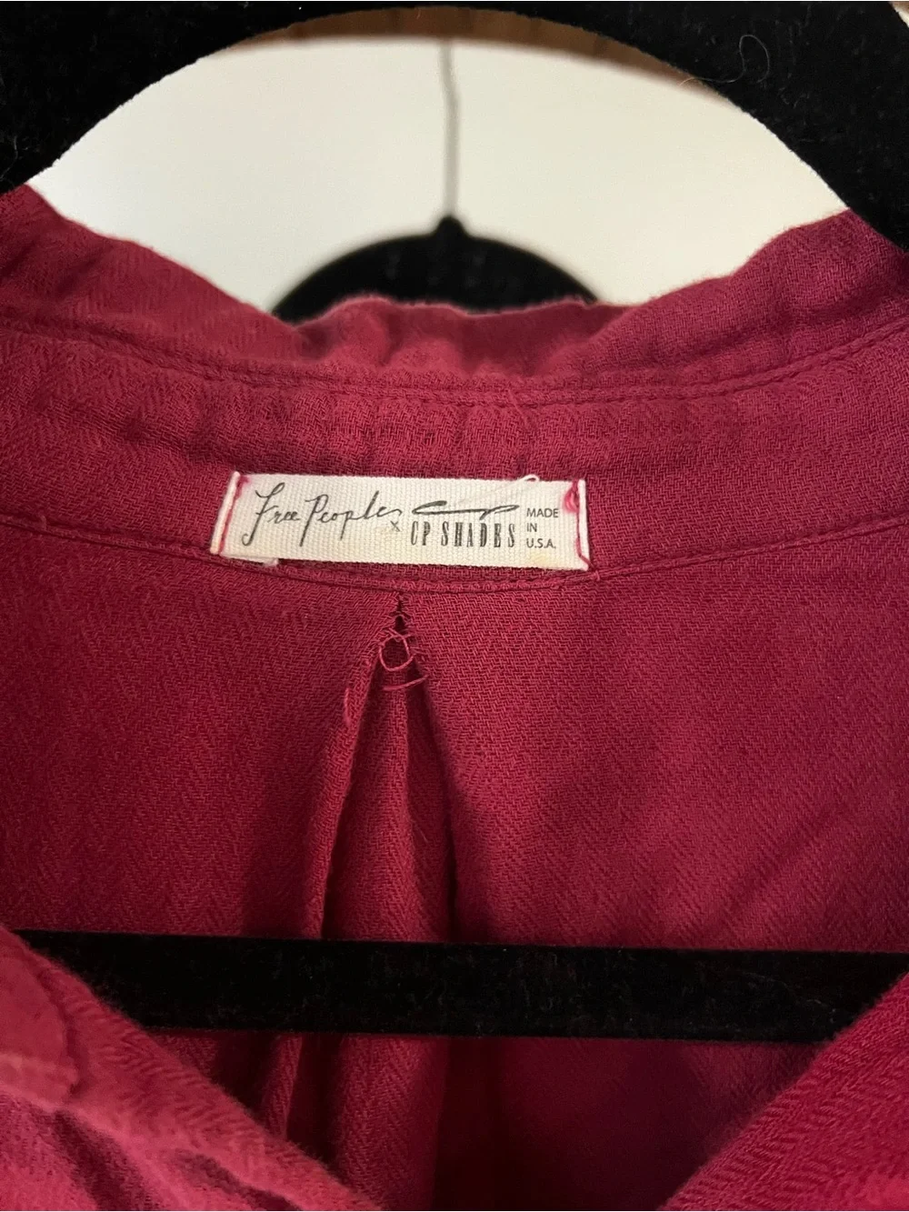 Free People x CP Shades Marella button down shirt